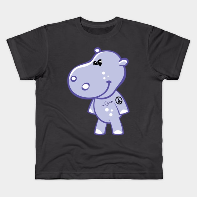 Hilda the Hippo Kids T-Shirt by Frank’s Fitness Apparel